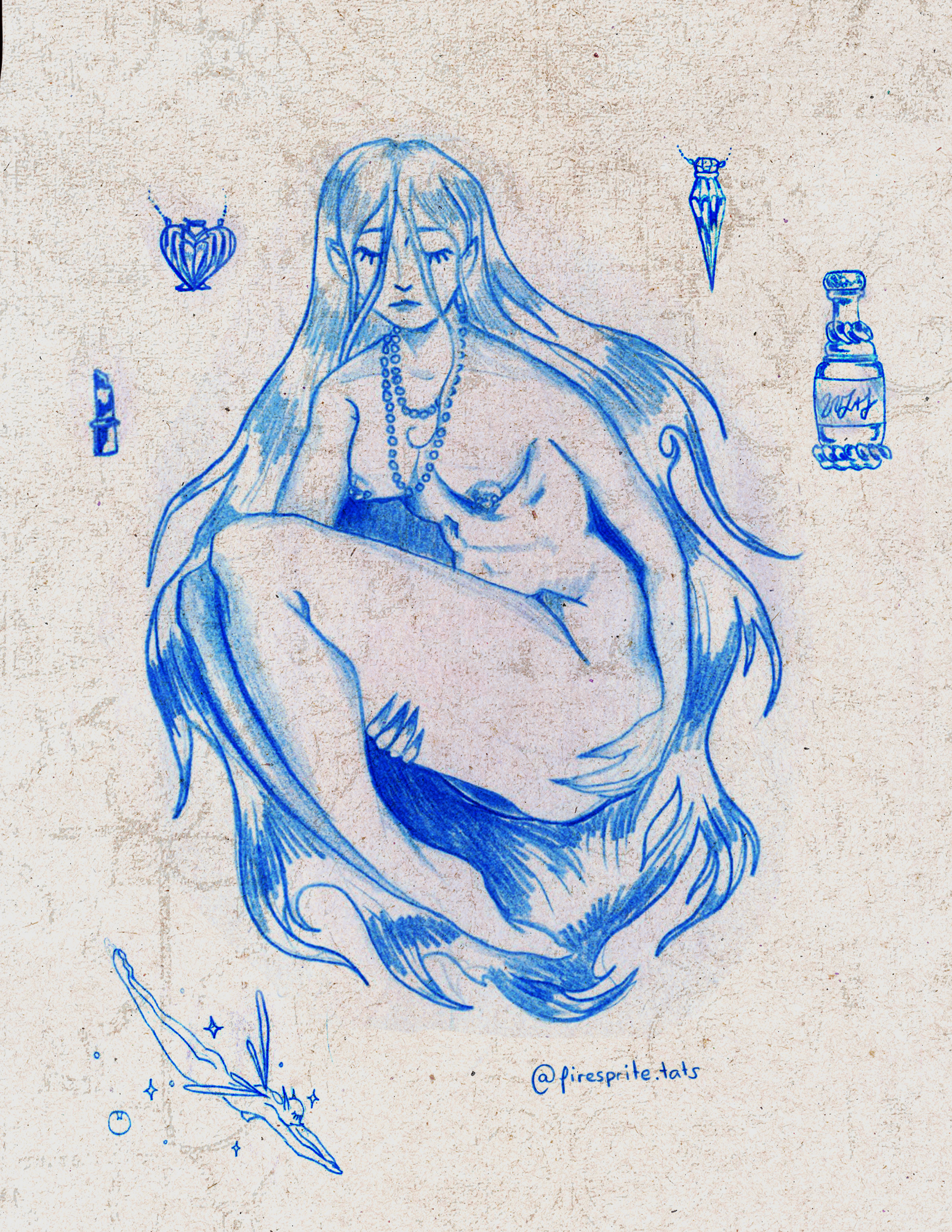 Pencil Mermaid